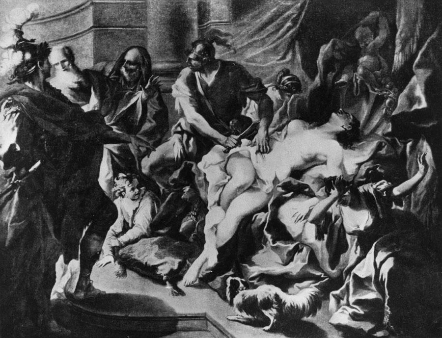  221-Giambattista Pittoni-Morte di Agrippina - Dresda, Gemäldegalerie 